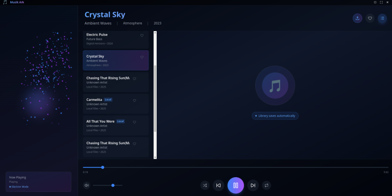 In Development: A streamlined minimalist audio music player and library. 